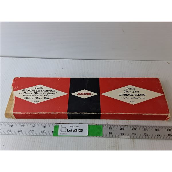 Acme Cribbage Board
