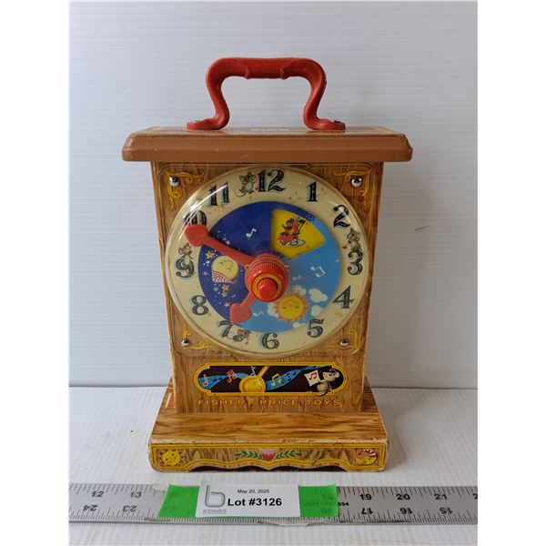 Vintage Fisher Price Toy Clock- As Is