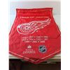 Image 3 : (2) Stanley Cup Banners- Detroit Red Wings & Carolina Hurricanes 35" Long
