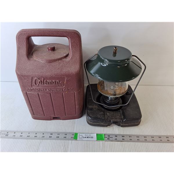 Coleman Propane Lantern & Case, Up to 18" Tall, As Is