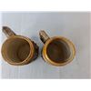 Image 2 : (2) Ceramic Beer Steins 5.5" Tall