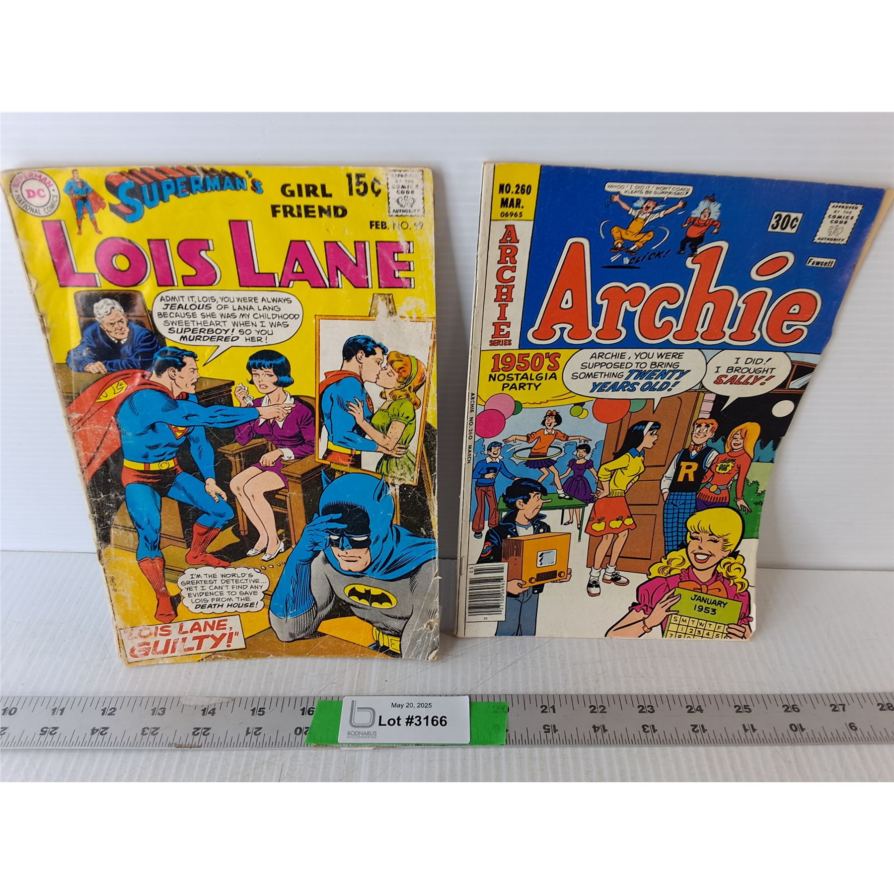 (2) Vintage Comics- Archie & Lois Lane - Bodnarus Auctioneering