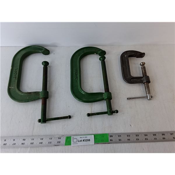 (3) C-Clamps