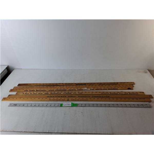 (6) Wooden Measuring Sticks