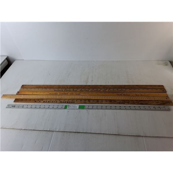 (5) Wooden Measuring Sticks