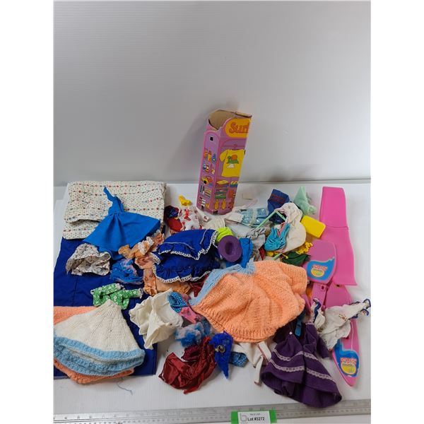 Assorted Doll Clothes And Barbie Accessories