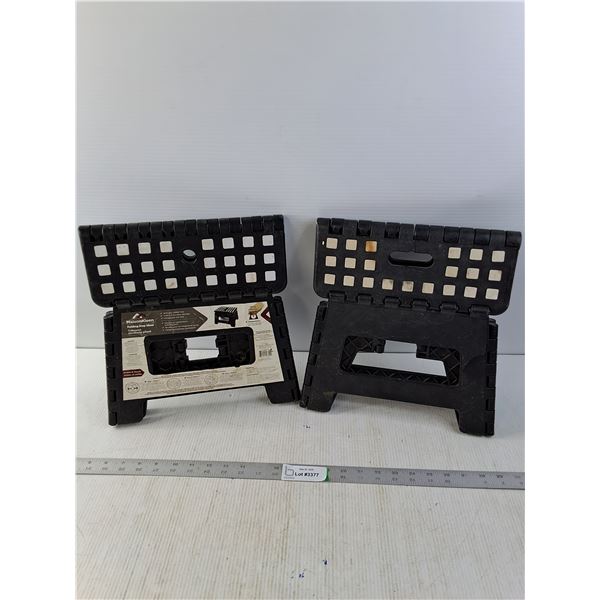 (2) Folding Step Stools