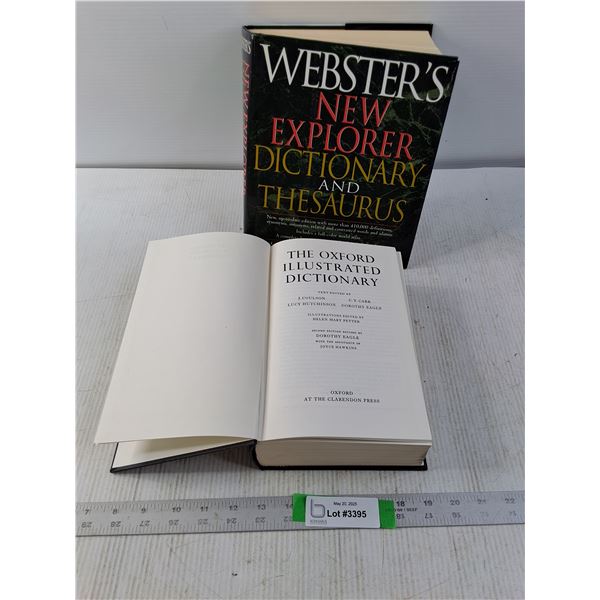 Webster Explorer Dictionary/Thesaurus and Oxford Illustrated Dictionary