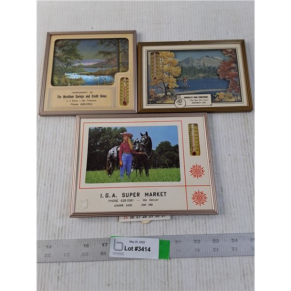 (3) Collectible Thermometers