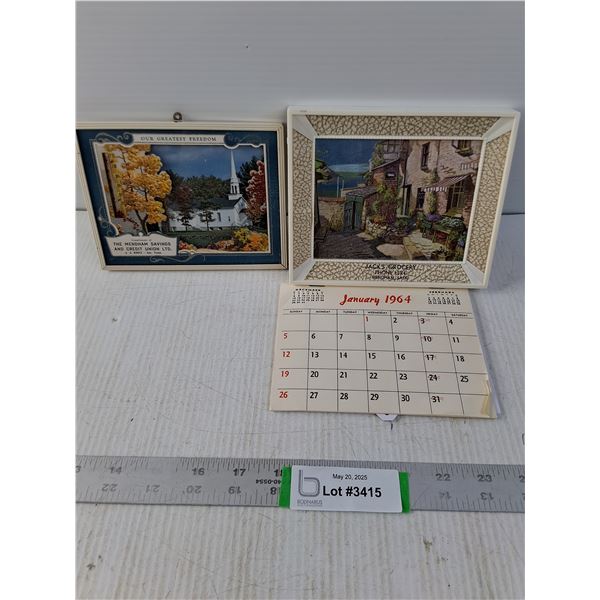 Mendham Calendar and Thermometer