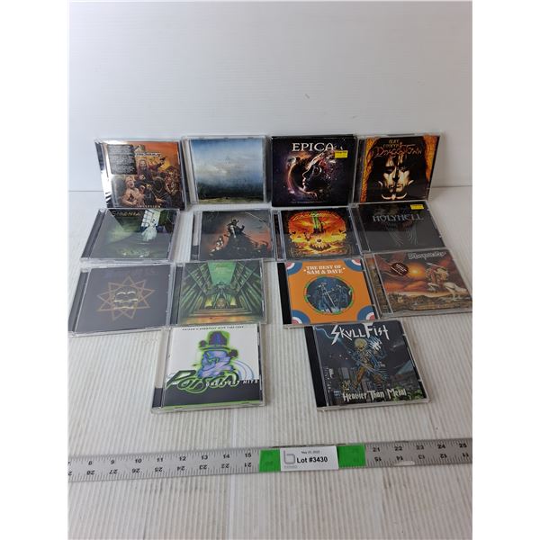 (14) CDs- Alice Cooper, Sam & Dave, Poison, Misc.