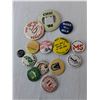 Image 2 : Bag of Pin On Buttons-Raiders, Saskatoon, New York, Misc.