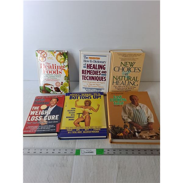 (6) Books- Weight Loss Cure, Healing Foods, Easy Cooking, Misc.