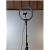 Image 2 : Adjustable Tripod Ring Light with Phone Holder- Powers On