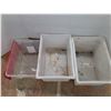 Image 2 : *(3) Plastic Totes, One Lid, Up to 24" x 17"x 15" Cannot Ship