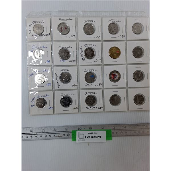 (20) Commerative Canadian Coins