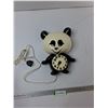Image 1 : Spartus Panda Clock - As Is