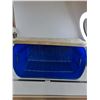 Image 1 : Large Plastic Storage Tote with Lid - 36" x 16" x 18" - As is - Cannot Ship