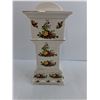 Image 2 : Royal Albert 'Old Country Roses' Table Clock Tower - 16" Tall