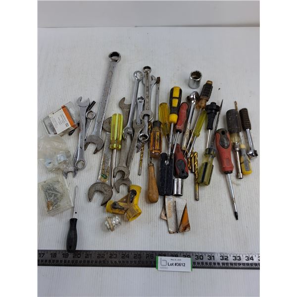 Assorted Hand Tools, & Hardware
