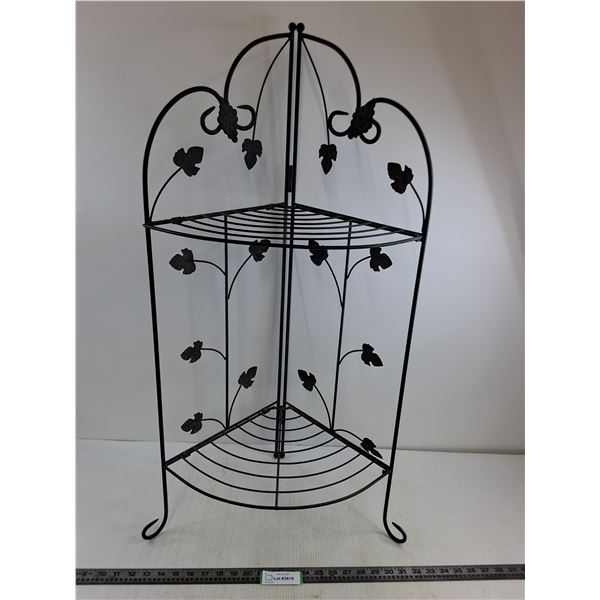 Foldable Corner Metal-Wire Shelf 36" Height - Pickup Only