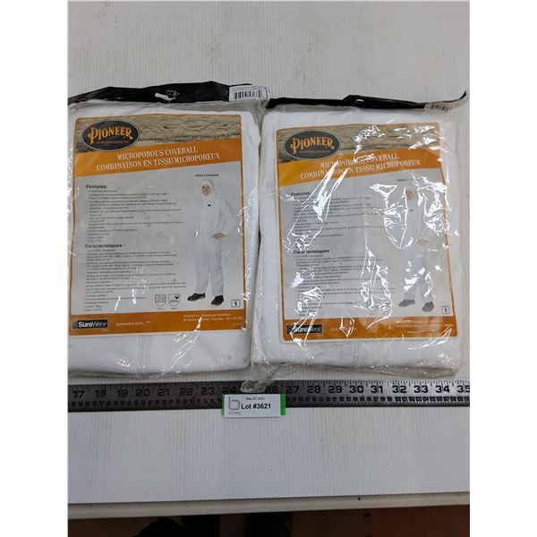 (2) Pioneer Microporous Coveralls - Sealed