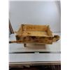 Image 1 : Wooden "Wheel Barrow" Planter Box (Box 21.5" x 15.5" x 6") - Cannot Ship
