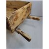 Image 3 : Wooden "Wheel Barrow" Planter Box (Box 21.5" x 15.5" x 6") - Cannot Ship