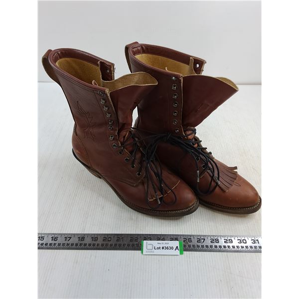 Pair of Moorby Canadian Made Leather Work Boots - Size 8