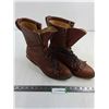 Image 1 : Pair of Moorby Canadian Made Leather Work Boots - Size 8