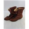 Image 2 : Pair of Moorby Canadian Made Leather Work Boots - Size 8