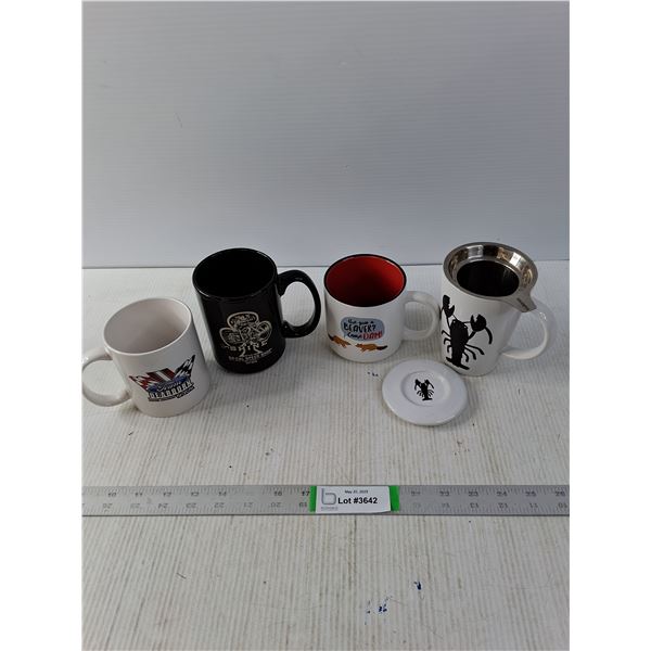 (3) Coffee Mugs and (1) Tea Cup