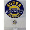 Image 1 : Super Chevrolet Service Modern Tin Sign and Matching Patch