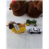 Image 2 : New Slippers,Toy Car and Tractor,Leather Waist Pack and Rubber Dog