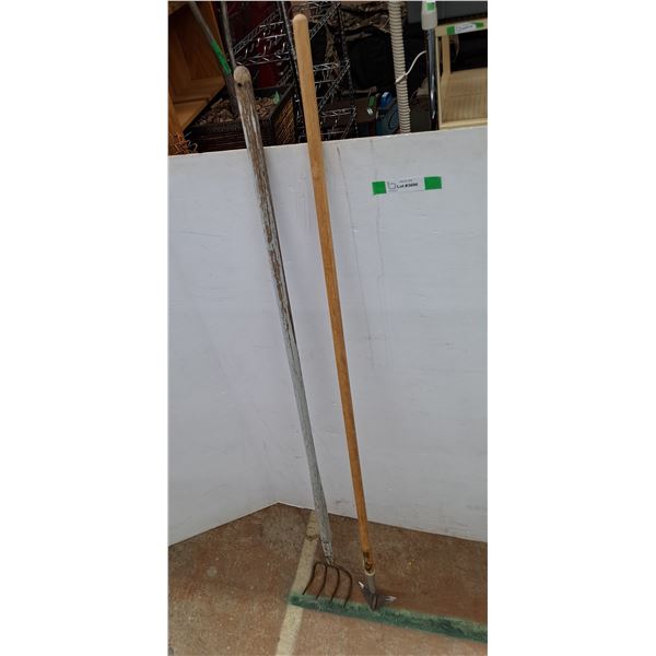 **(2) Garden Tools- Hoe & Weeder Up to 56" Tall, Cannot Ship