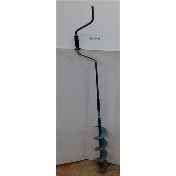 *Eskimo Hand Ice Drill 6" Wide Blades, Cannot Ship 63" Tall