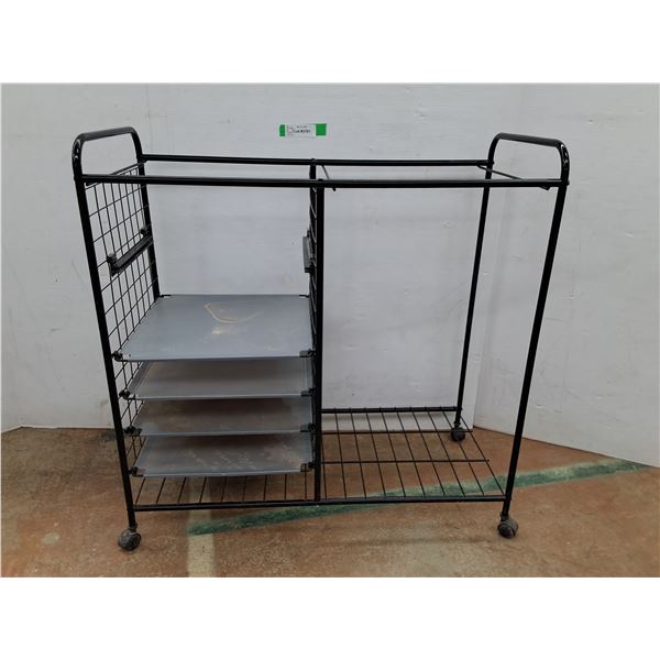 *Metal Storage Cart 30" x 14" x 30", Cannot Ship