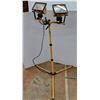 Image 2 : *(4) Adjustable Construction Lights with Stands, 2 Working, Cannot Ship, Up to 56" Tall