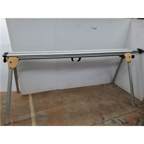 * Collapsible Dewalt Miter Saw Stand 69.5" Long x 5" Wide x 32" Tall, Cannot Ship