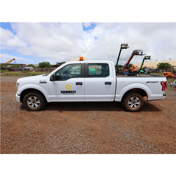 (867247) 2015 Ford F150 Sport Pickup Truck, 42231 Miles, Lic. 944TVP (Starts & Runs See Video)
