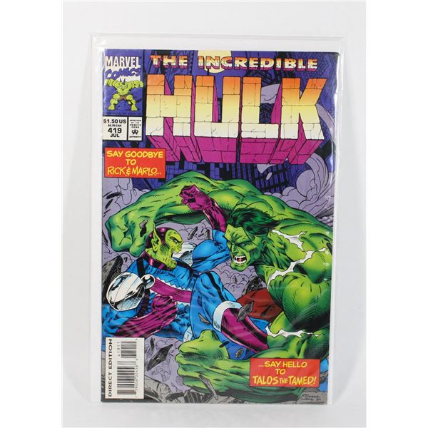MARVEL INCREDIBLE HULK #419
