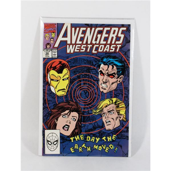 MARVEL AVENGERS WEST COAST #58 (1990)