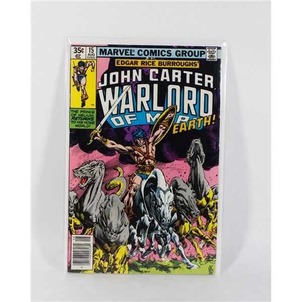 MARVEL JOHN CARTER, WARLORD OF MARS #15 (1978)