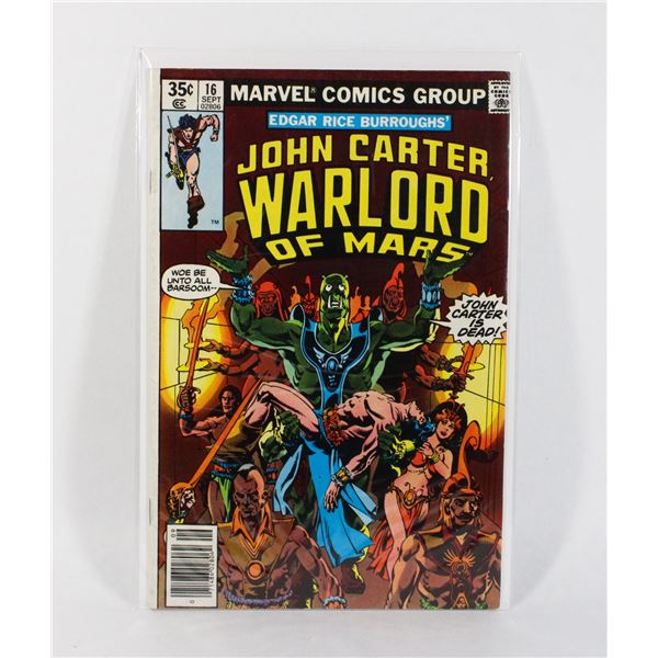 MARVEL JOHN CARTER, WARLORD OF MARS #16 (1978)