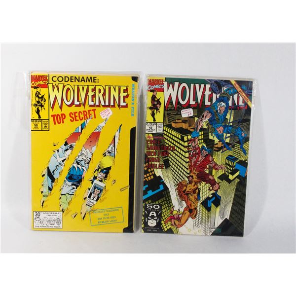 TWO MARVEL WOLVERINE COMICS INCLUDING