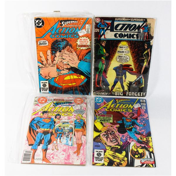 FOUR DC ACTION COMICS ISSUE 500