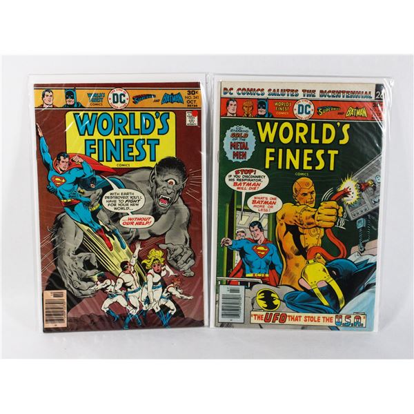 TWO DC WORLD'S FINEST COMICS ISSUES 239 AND 241