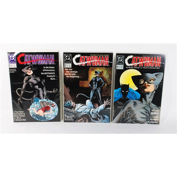 DC CATWOMAN ISSUES 1,2,4 OF 4 ISSUE MINI-SERIES