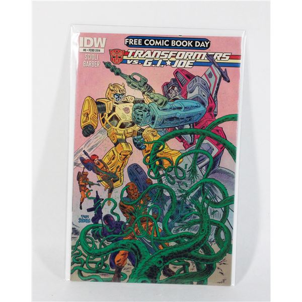 IDW COMICS TRANSFORMERS VS G.I.JOE