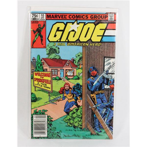 MARVEL COMICS G.I.JOE A REAL AMERICAN HERO #10